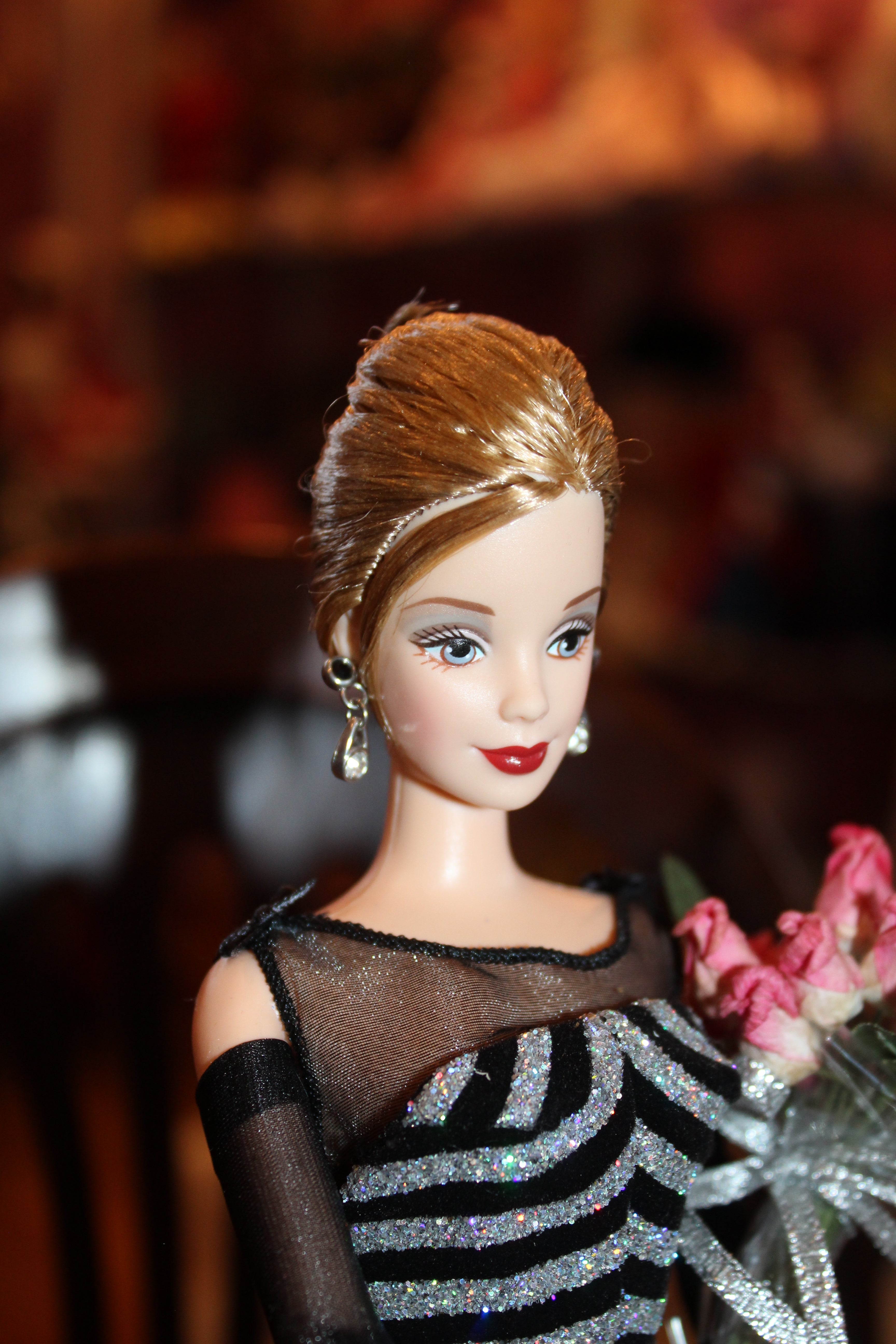 1999 40th Anniversary Barbie Doll – Collector Edition (Black Evening Gown)