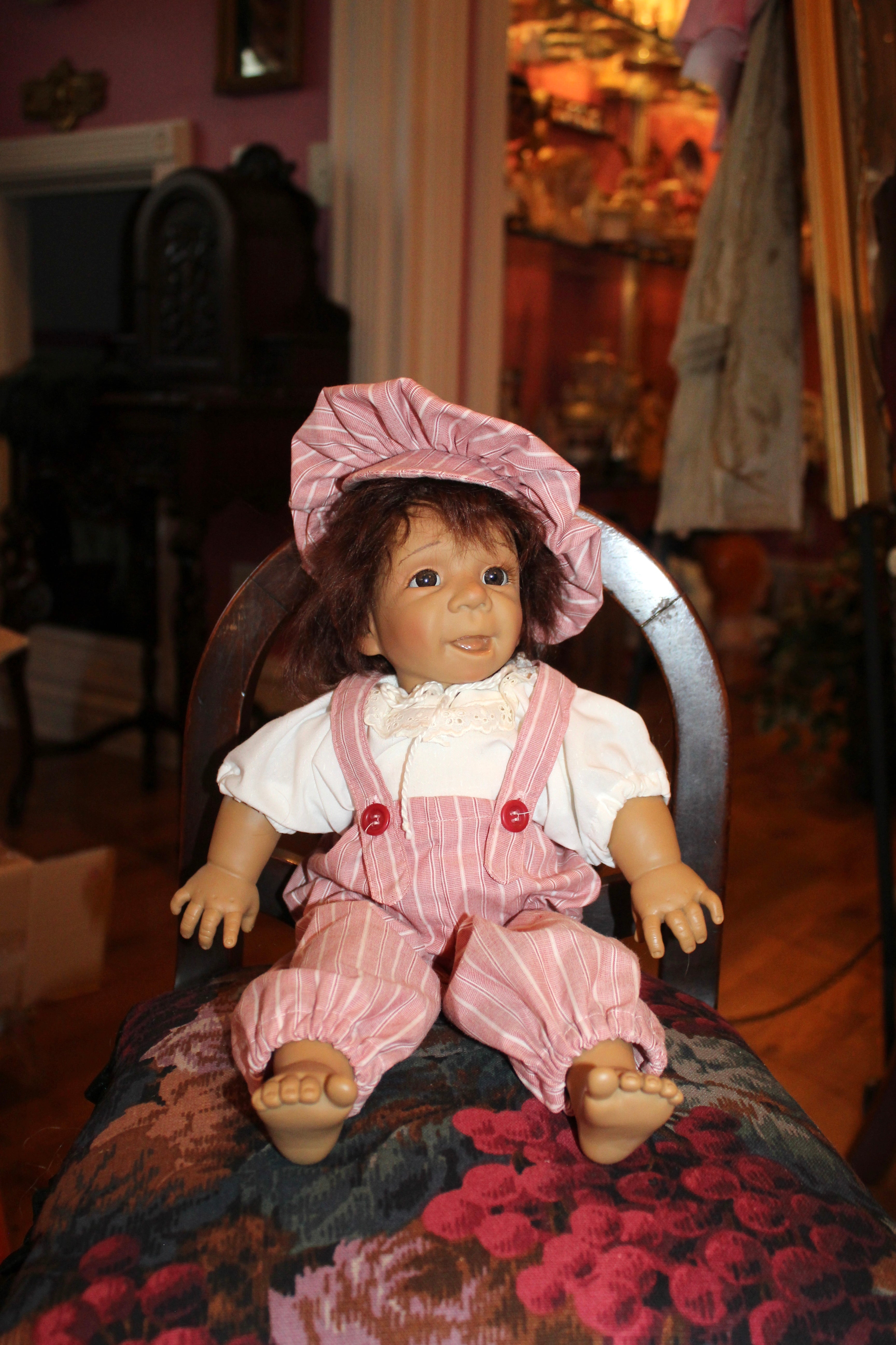 Vintage 1990s Jeckle-Jansen “Delia” Künstlerpuppe Artist Doll – 17” Girl Doll – Collectible