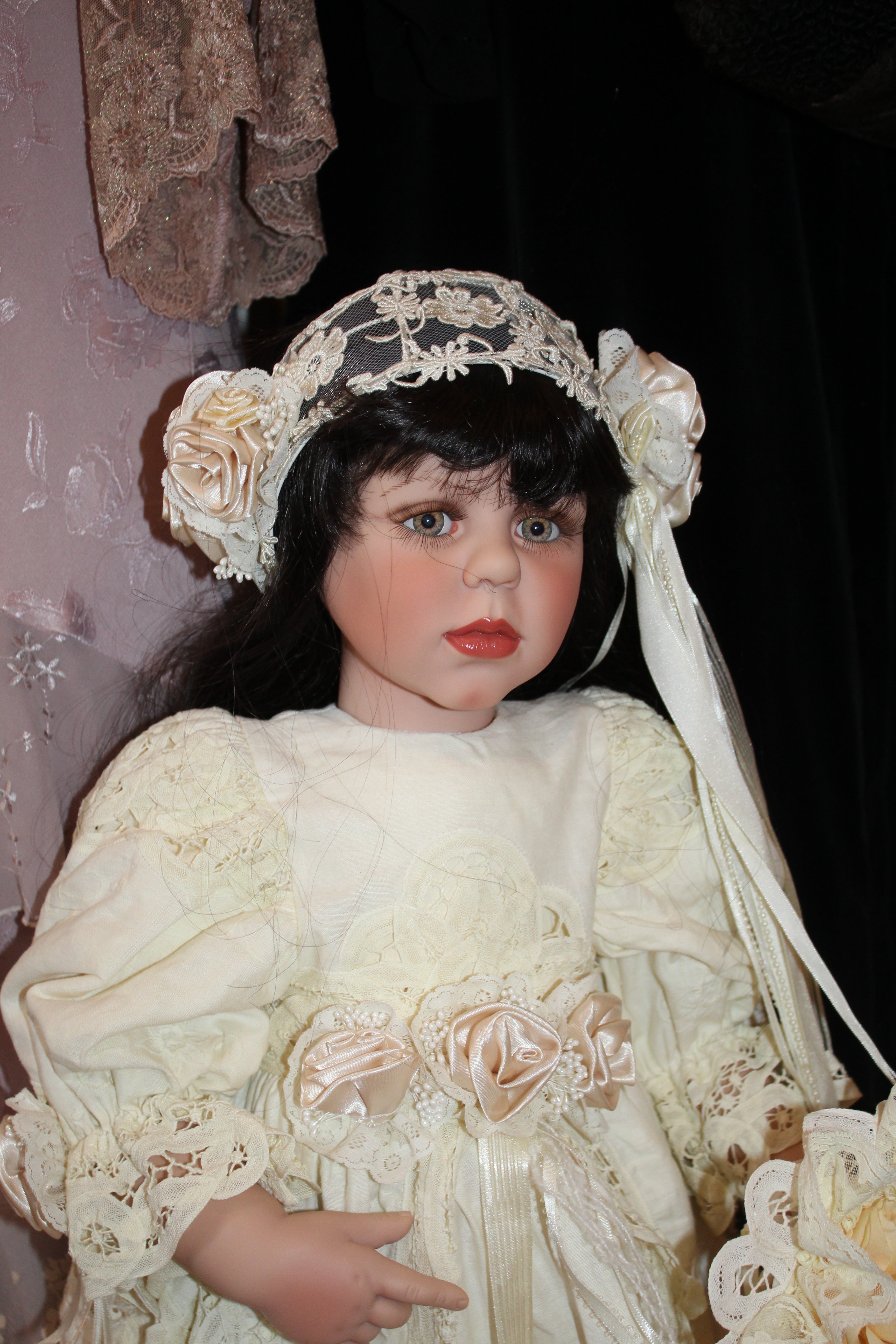 Vintage “Theodora” Porcelain Collector Doll – Designer Guild Style – 28”