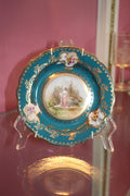 JKB Bavaria Porcelain Berry Plate with Classical Garden Scene – 6 Inch