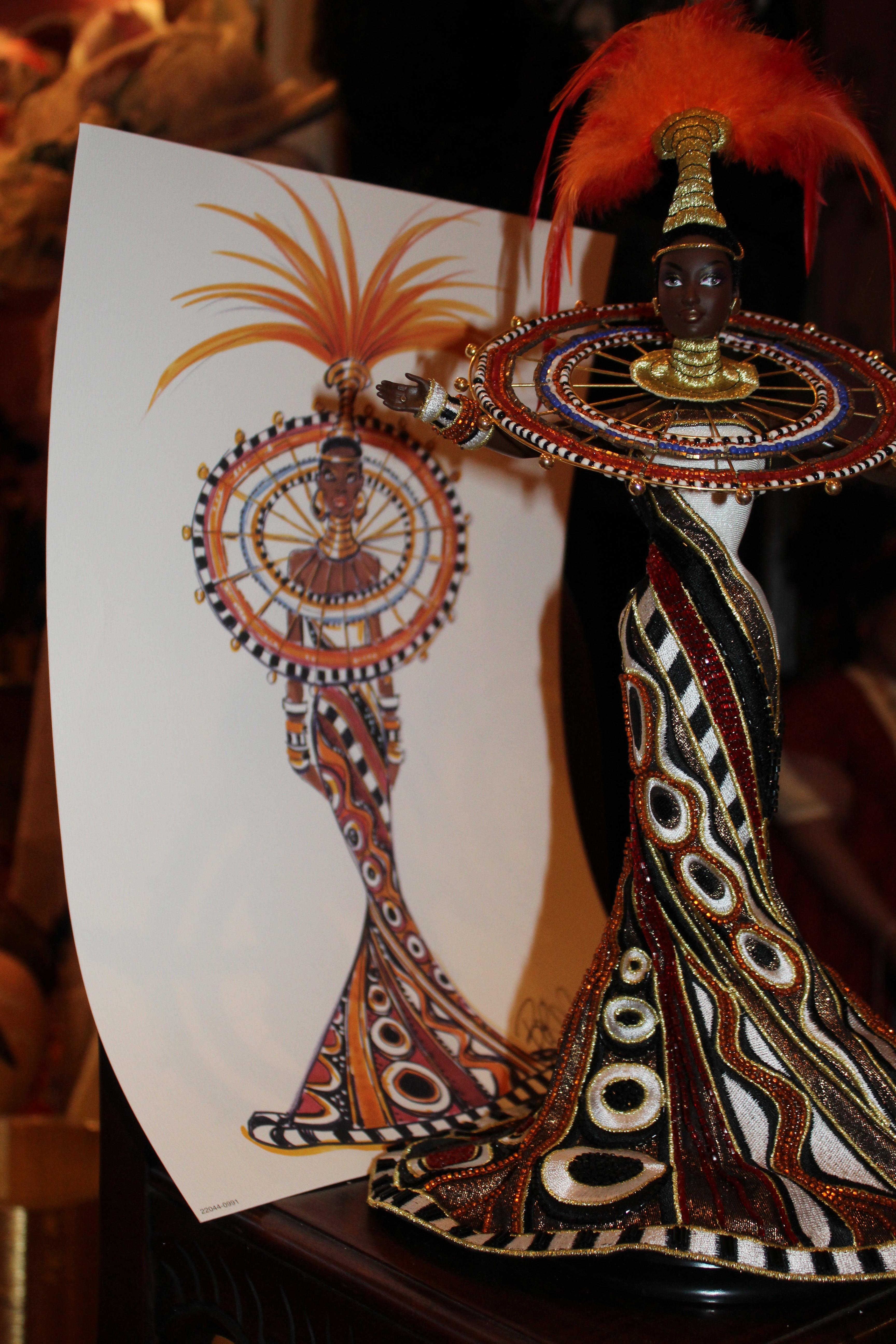 Mattel Bob Mackie “Fantasy Goddess of Africa” Barbie – 1999 Collector Edition