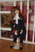 2003 Götz “Tora” 27-Inch Vinyl Artist Doll by Sissel Skille – Limited Edition with Teddy Bear