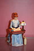 1985 Avon President’s Club Mrs. Albee Award Figurine – Seated Desk Scene
