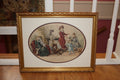 Vintage-Style “La Mode Illustrée” Victorian Fashion Print – Ornate Gold Frame – 18” x 15”