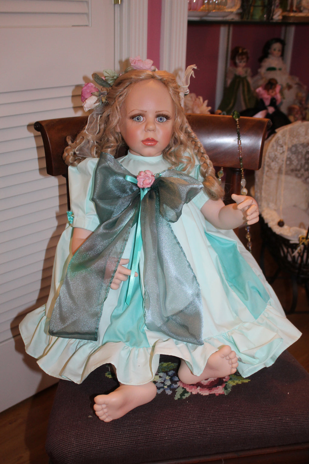 1995 “Charity” Vinyl Doll by Fayzah Spanos | Precious Heirloom Dolls Collection