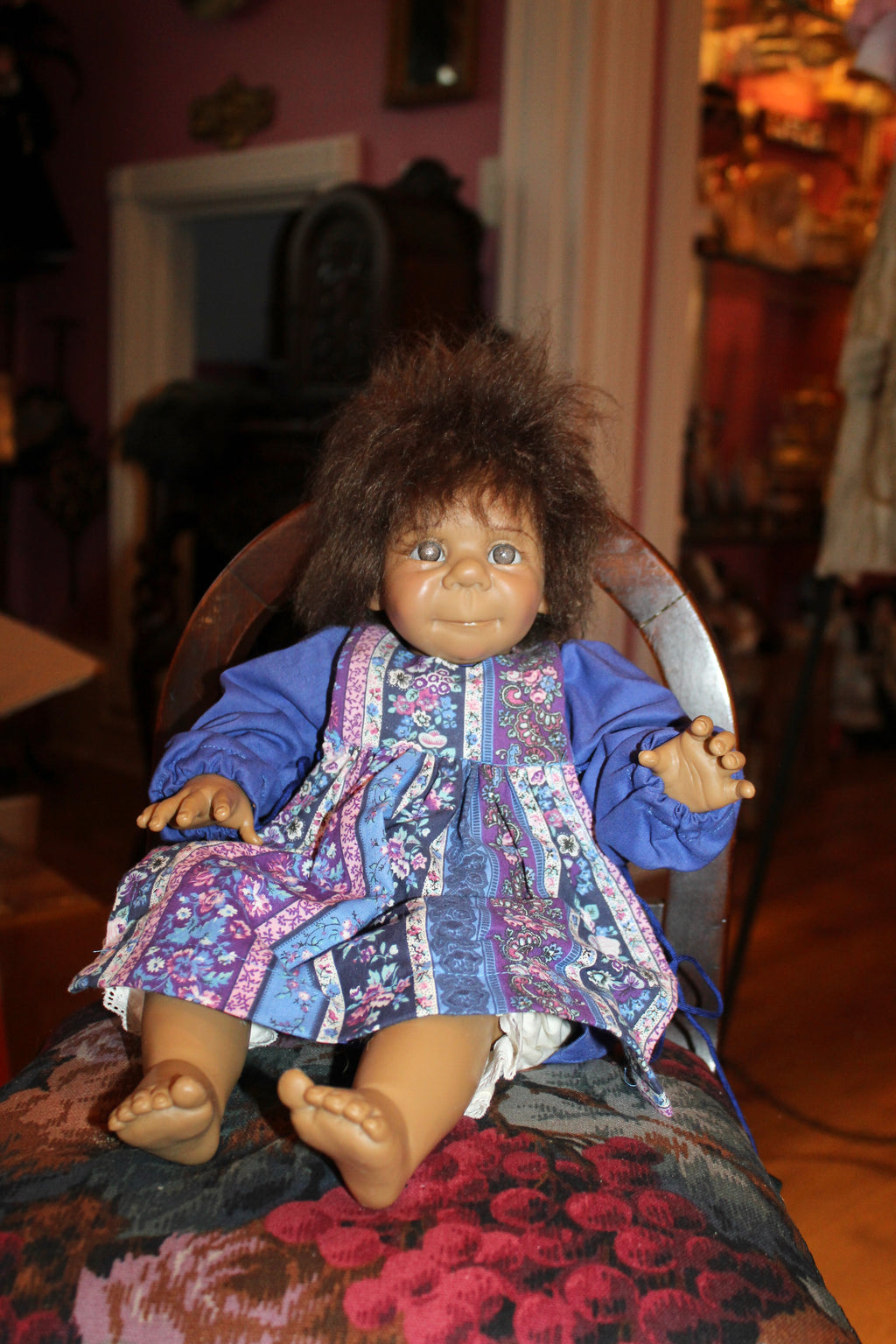 Vintage Jeckle-Jansen “Gertrude” Künstlerpuppe Artist Doll – 17” Girl Doll – 1990s Collectible