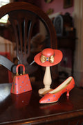Cassandra Gwendoline Miniature Fashion Set – Red Hat, Purse & Shoe Collectible