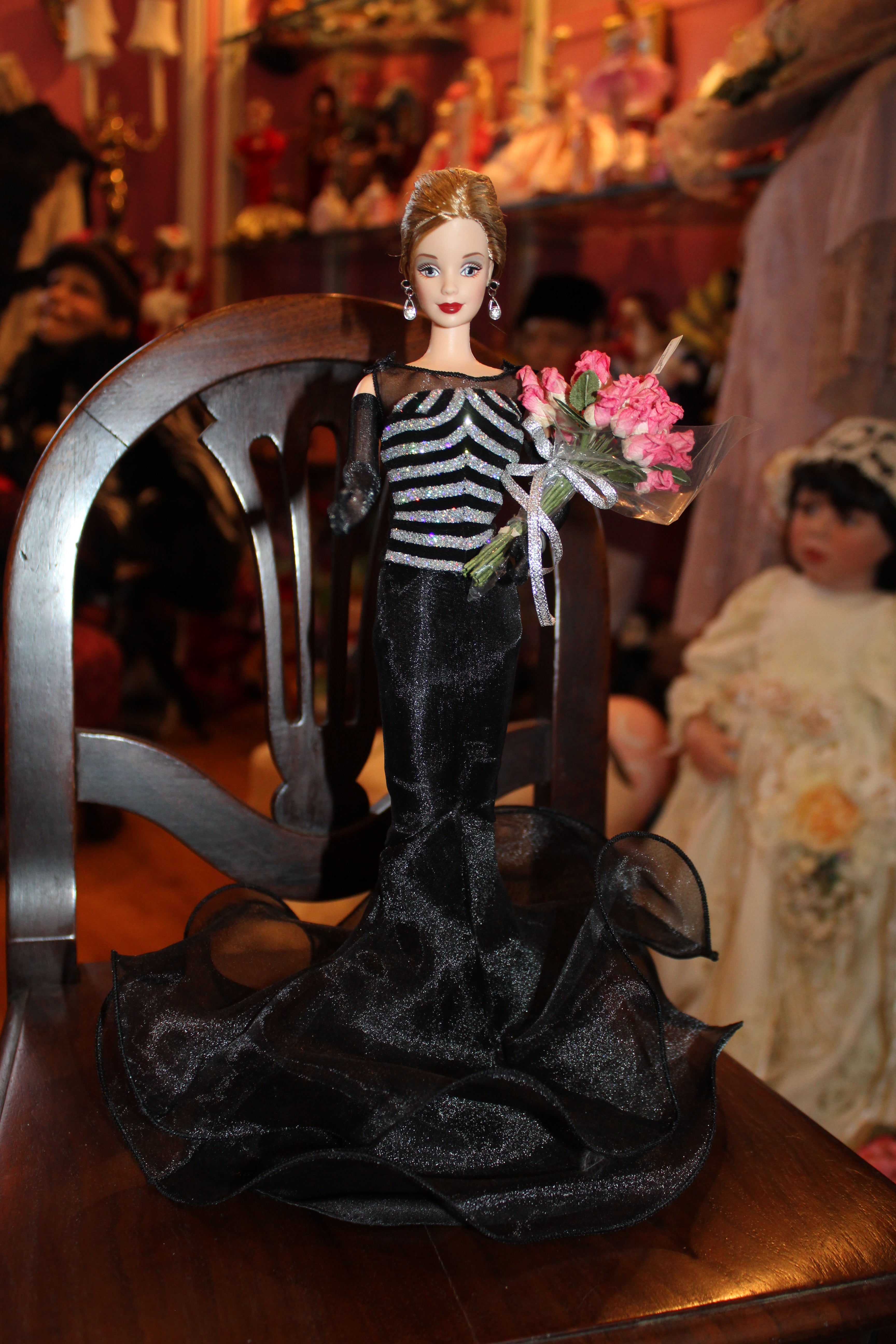 1999 40th Anniversary Barbie Doll – Collector Edition (Black Evening Gown)