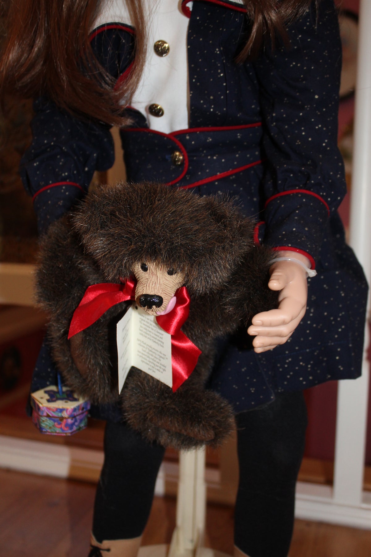 2003 Götz “Tora” 27-Inch Vinyl Artist Doll by Sissel Skille – Limited Edition with Teddy Bear