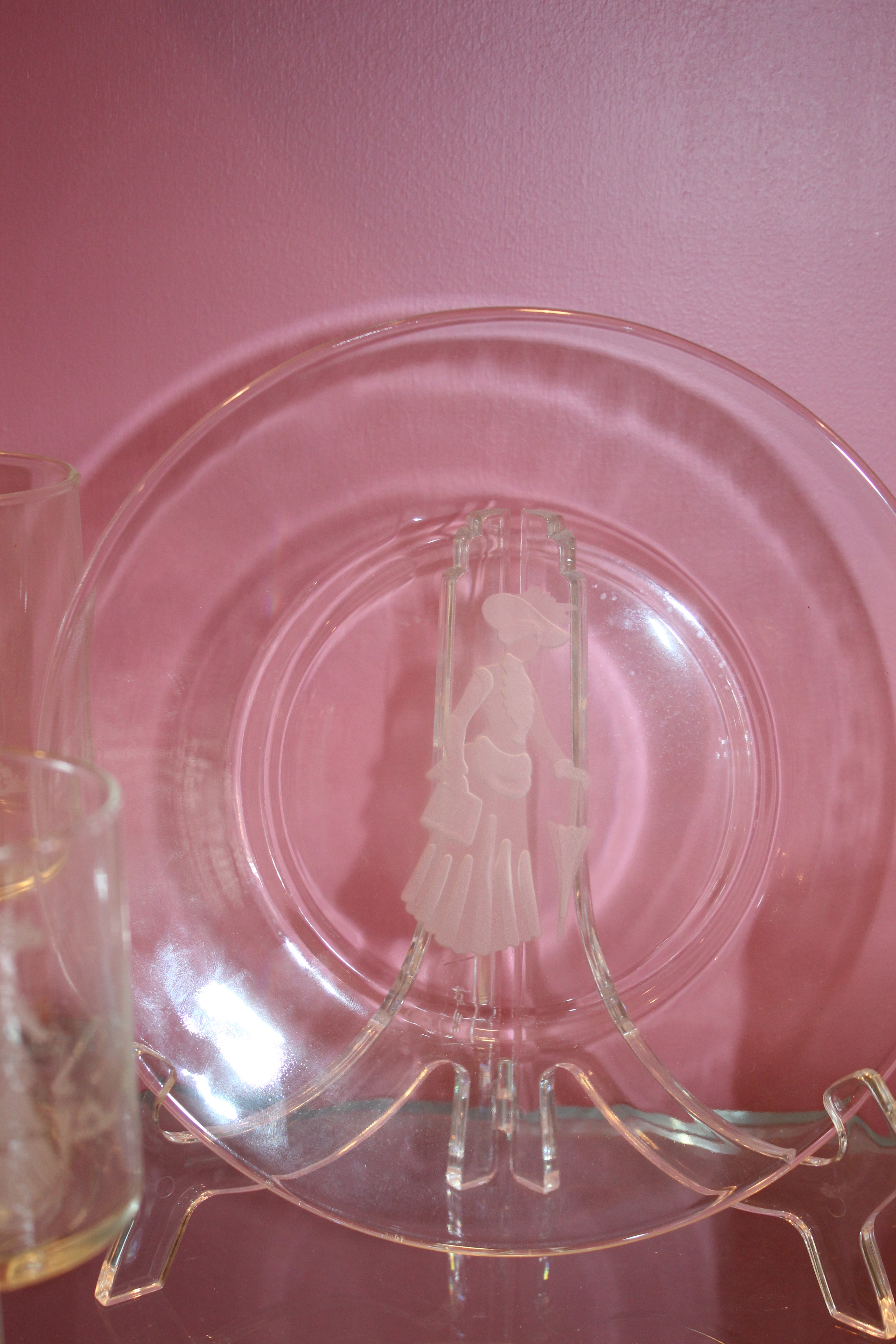 Vintage 1970s Avon Mrs. Albee Etched Crystal Stemware Collection – 27 Piece Set