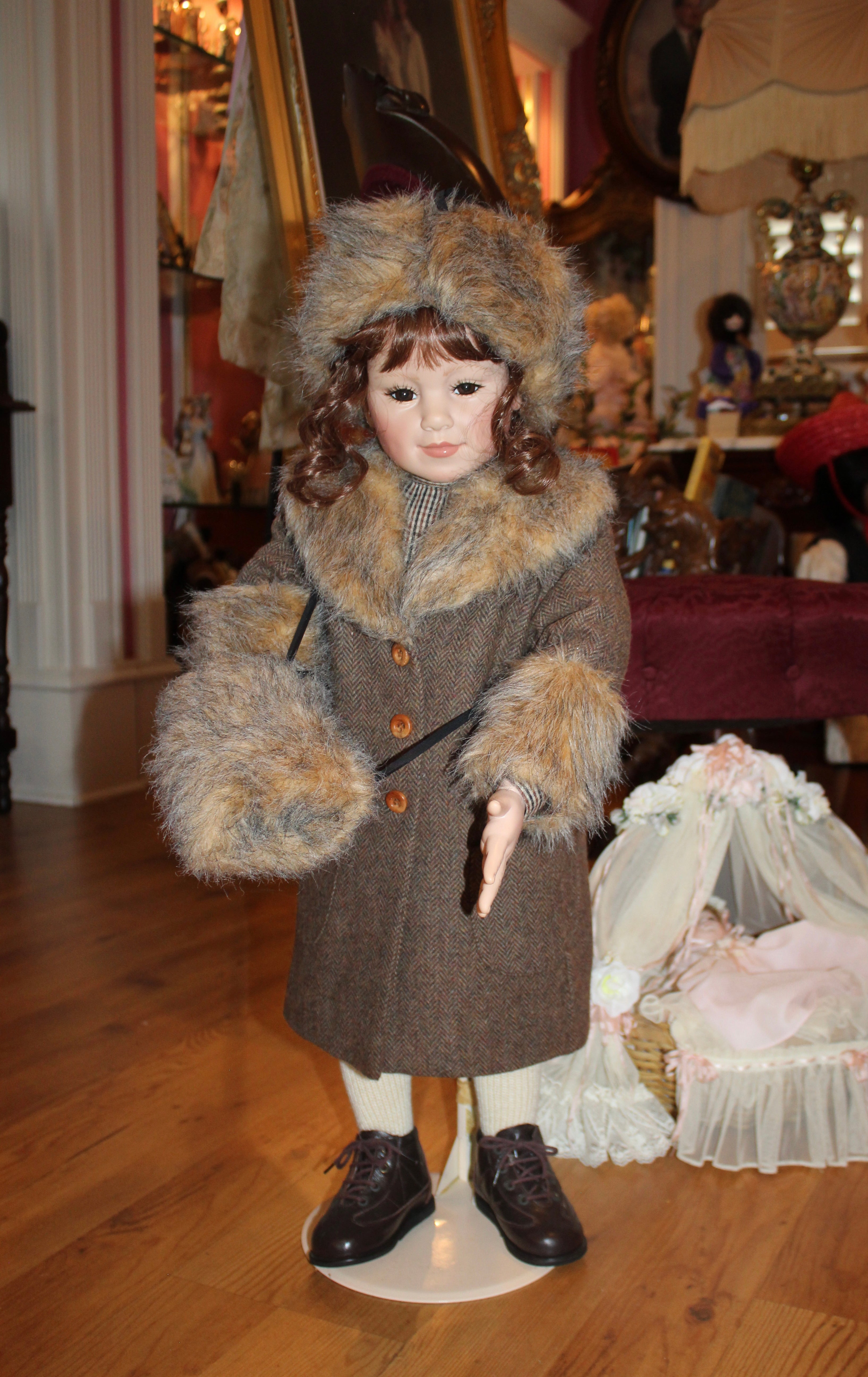 Vintage “Ninotschka” Doll – 28” Porcelain Collector Doll – The Great American Doll Company