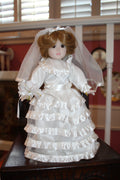 Danbury Mint “Susan – A Bride of the Gatsby Period” Porcelain Doll – Brides of America Collection