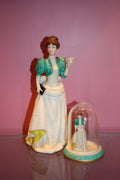 1995 Avon Mrs. Albee President’s Club Award Figurine with Miniature Under Glass Dome