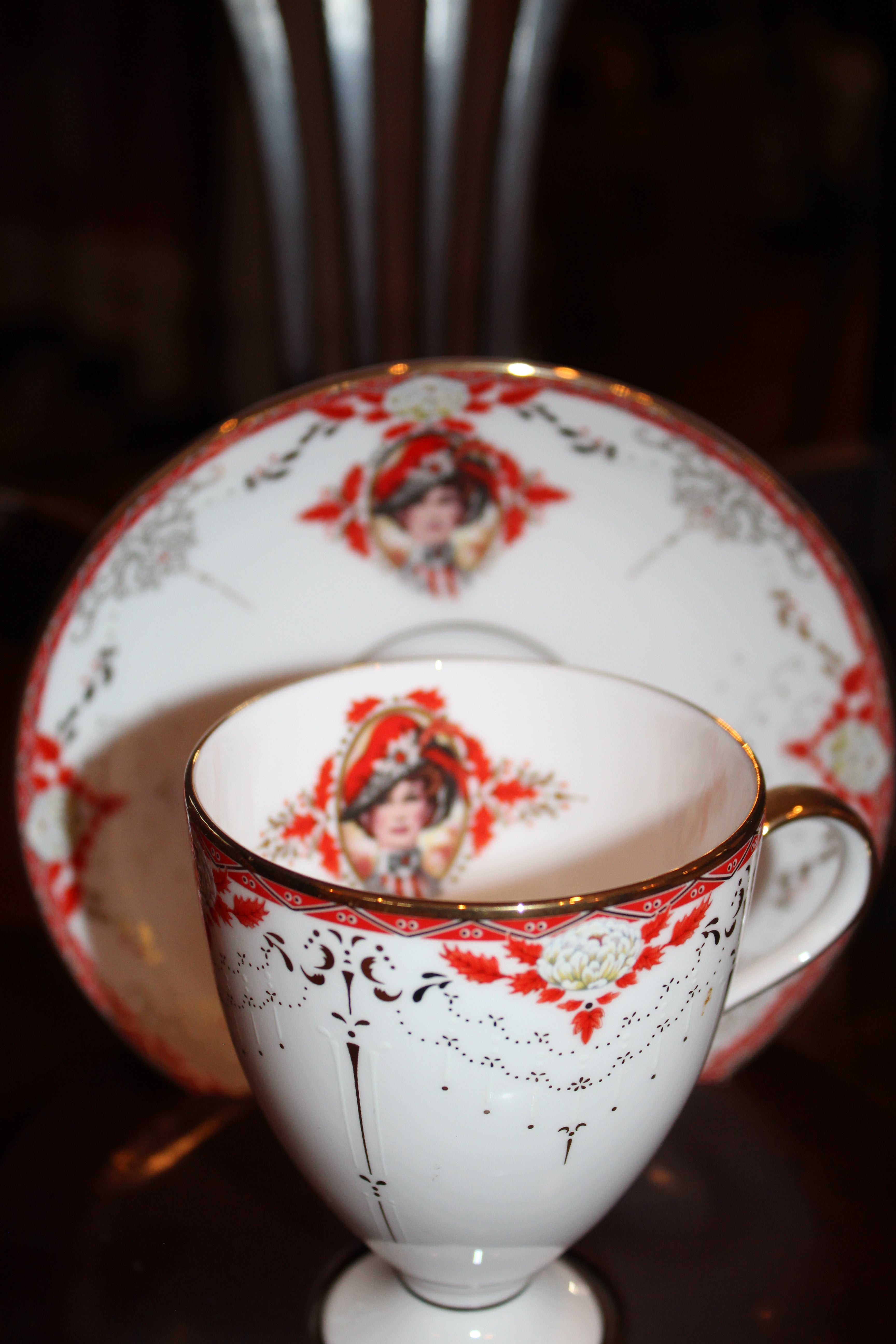 1997 Avon Mrs. Albee Honor Society Teacup & Saucer Set