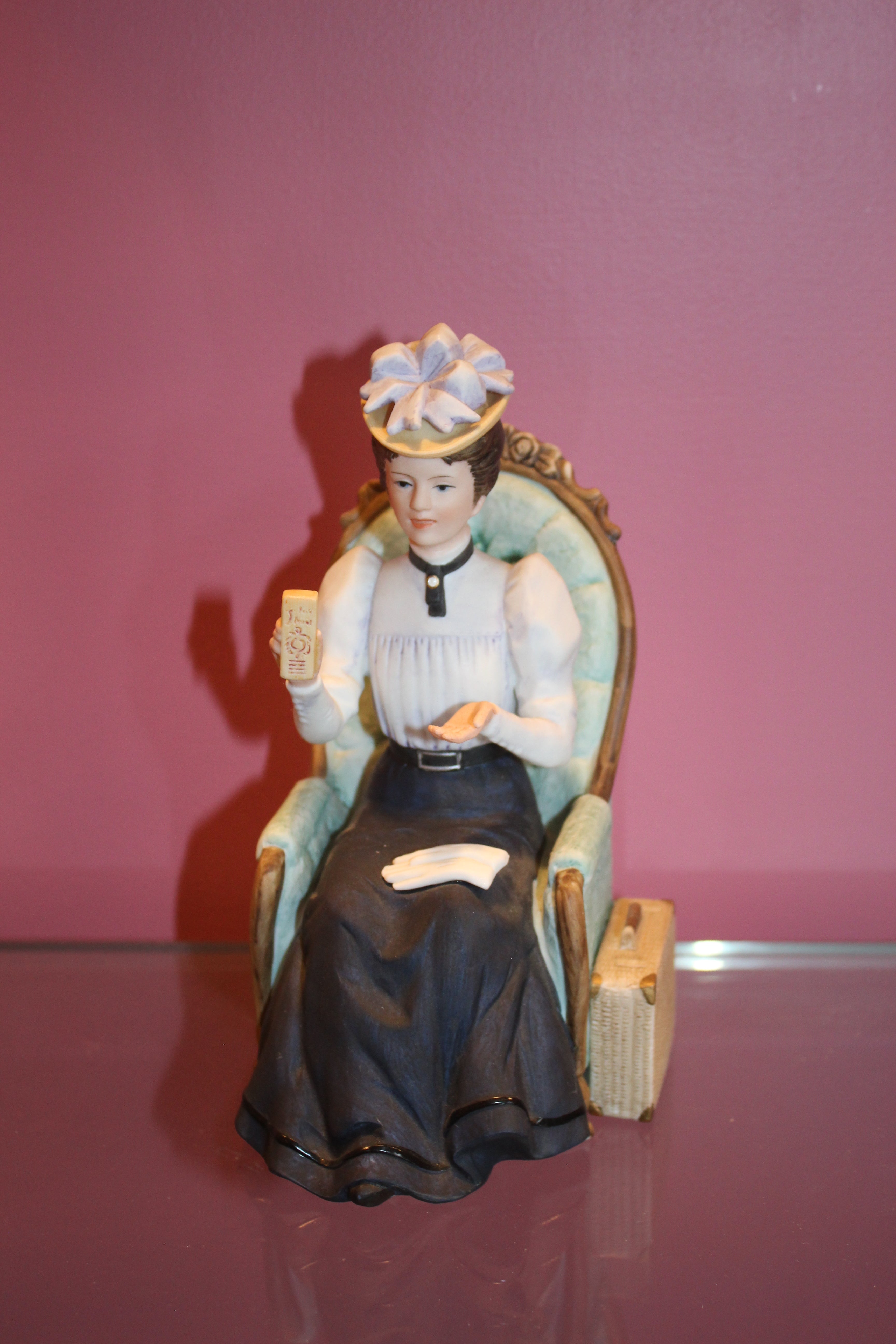 1982 Avon Mrs. Albee Figurine – Seated Edition Collectible