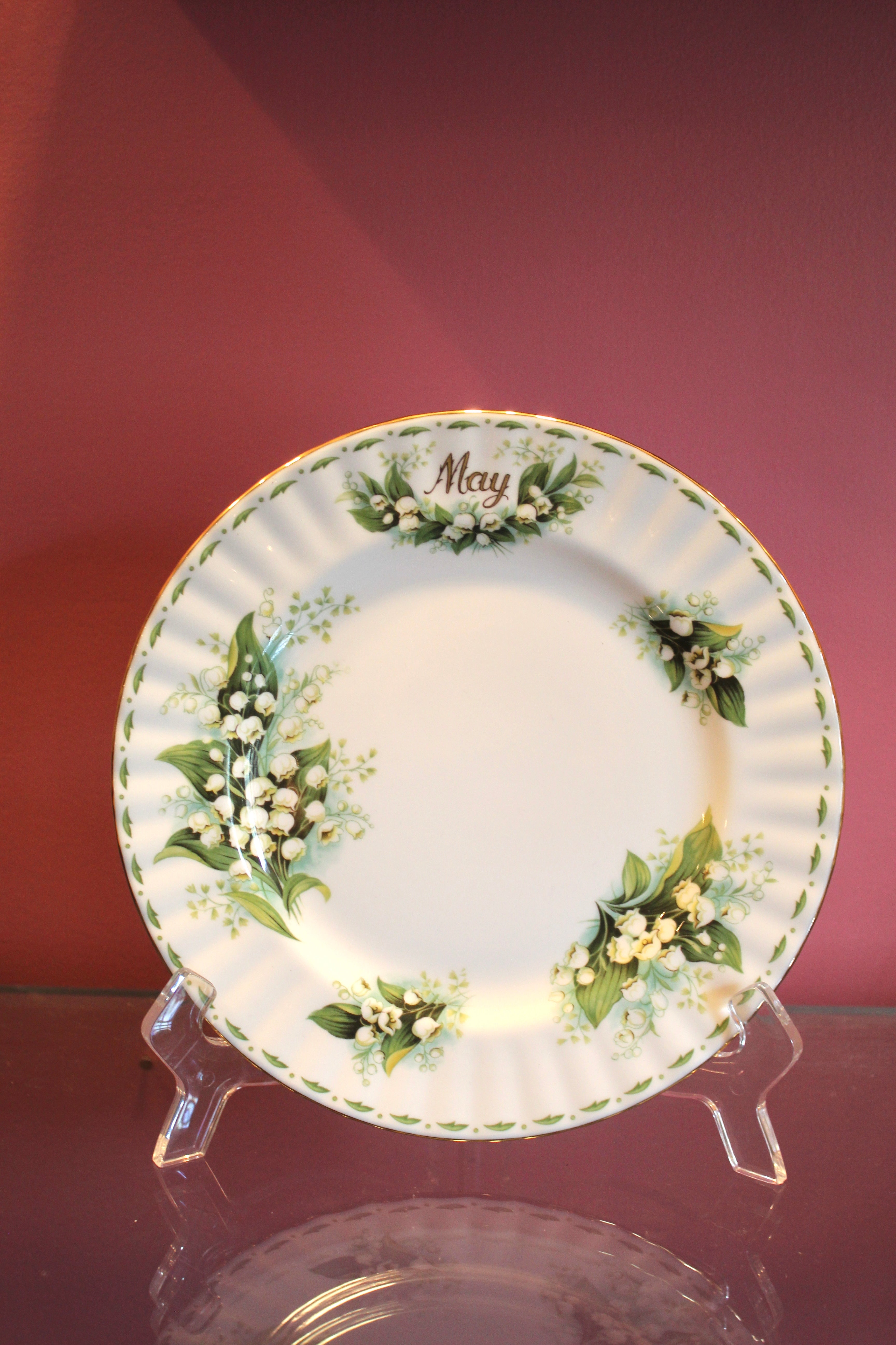 Royal Albert “Flower of the Month” May Lily of the Valley Salad Plate