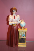 2010 Avon Mrs. Albee Collectible Figurine with Display Cabinet Scene