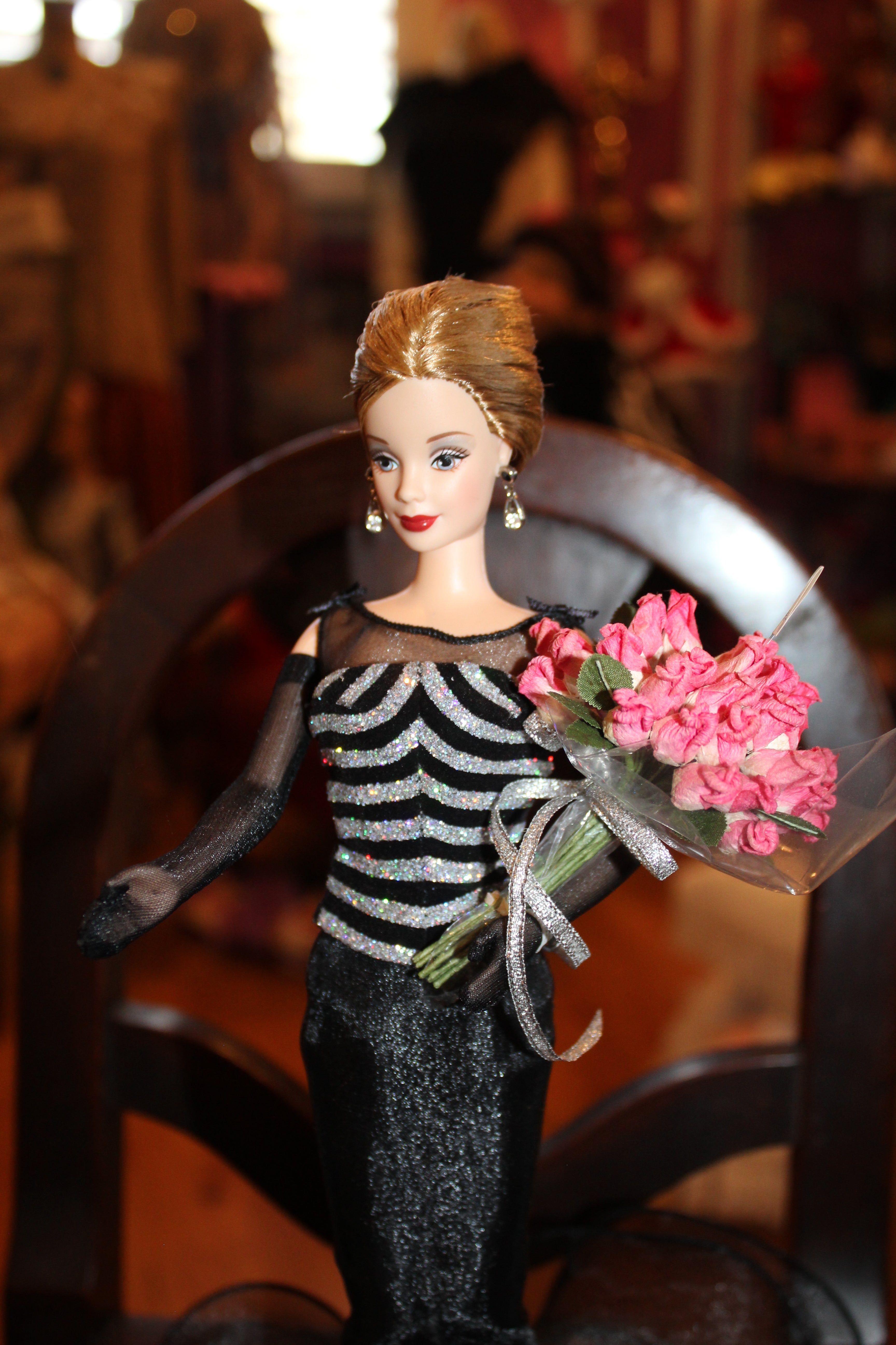 1999 40th Anniversary Barbie Doll – Collector Edition (Black Evening Gown)