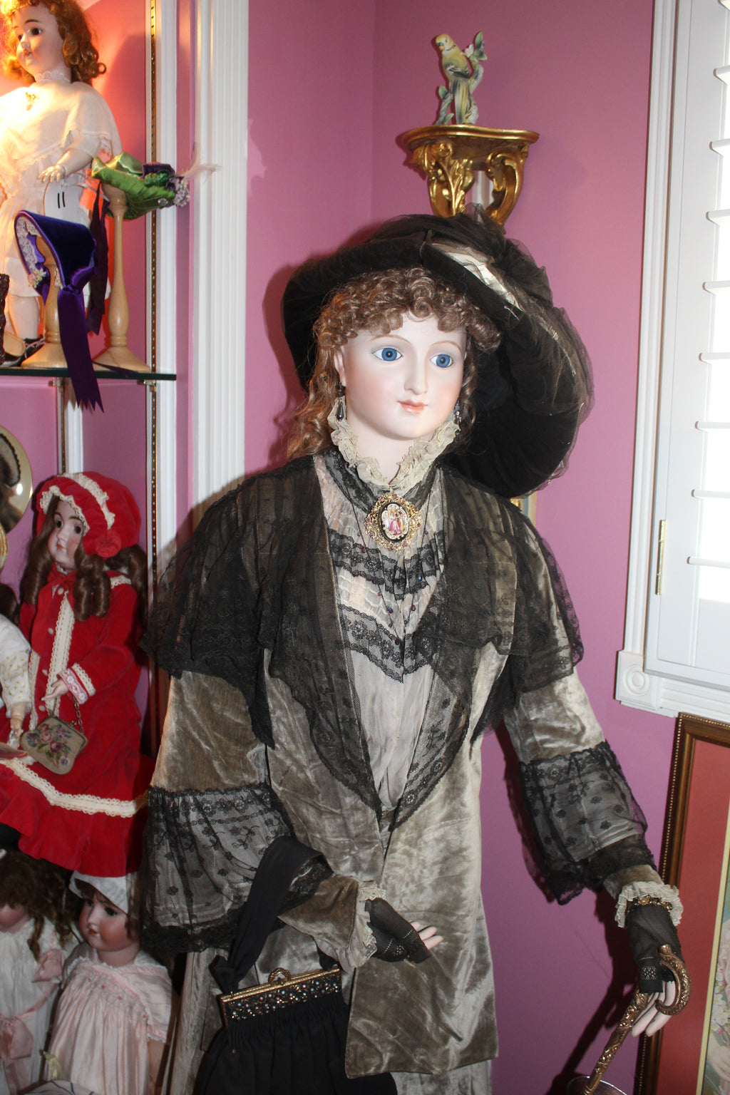 Life-Size “Lady Grace” Reproduction Mannequin with Victorian-Inspired Ensemble & Accessories